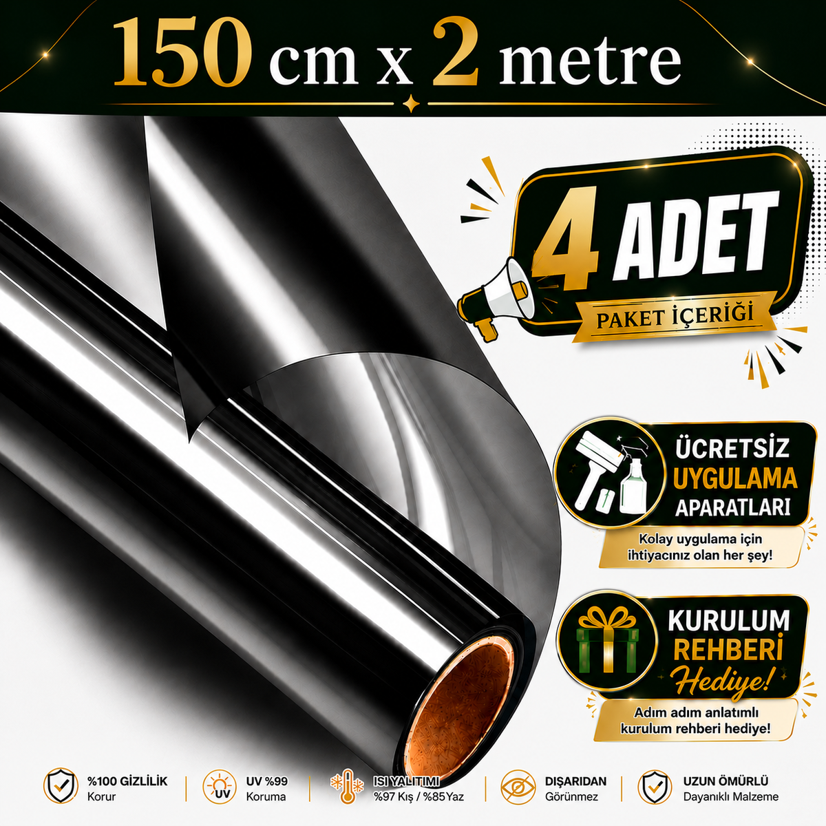 CamGard™ Aynalı Gizlilik Filmi