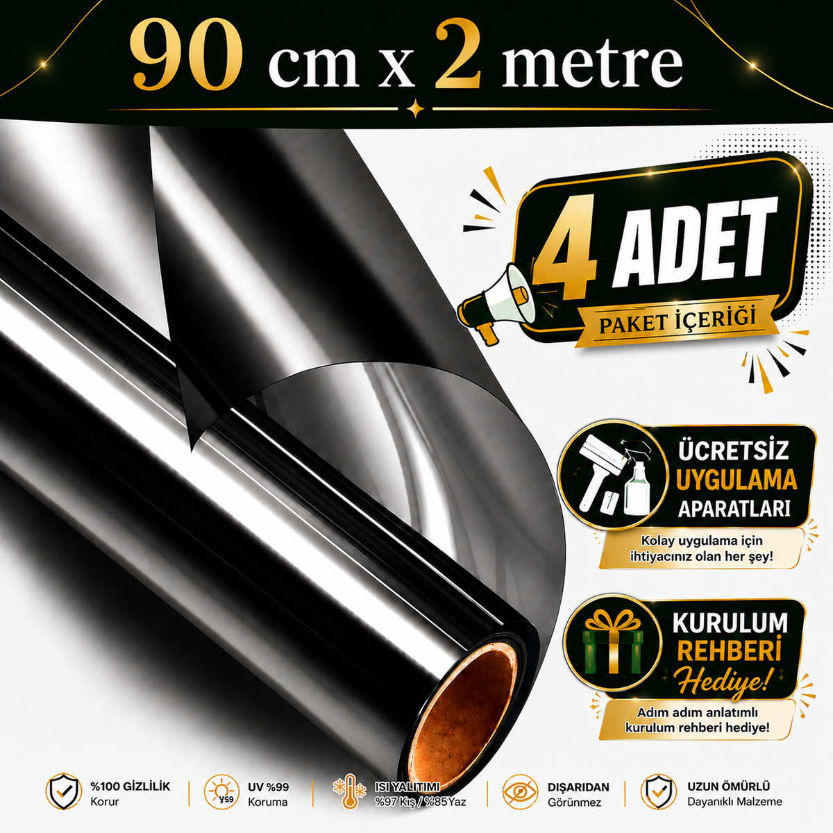 CamGard™ Aynalı Gizlilik Filmi