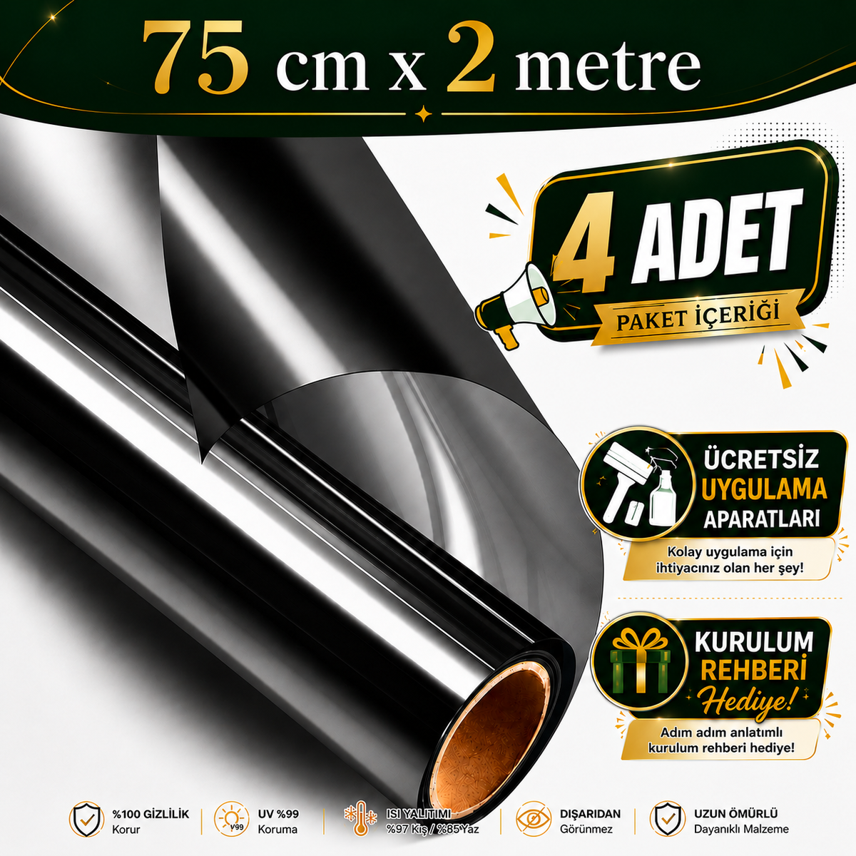 CamGard™ Aynalı Gizlilik Filmi